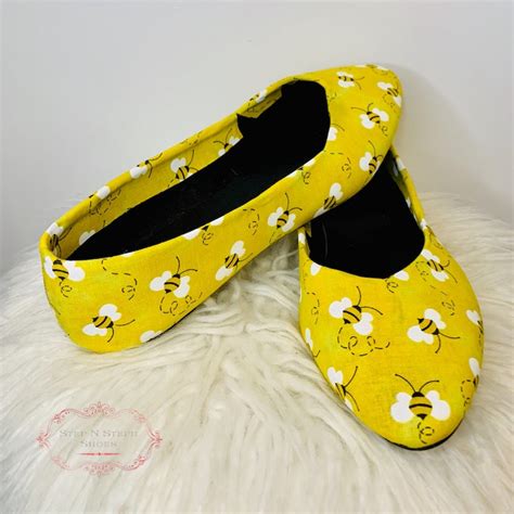 yellow bumble bee shoes.